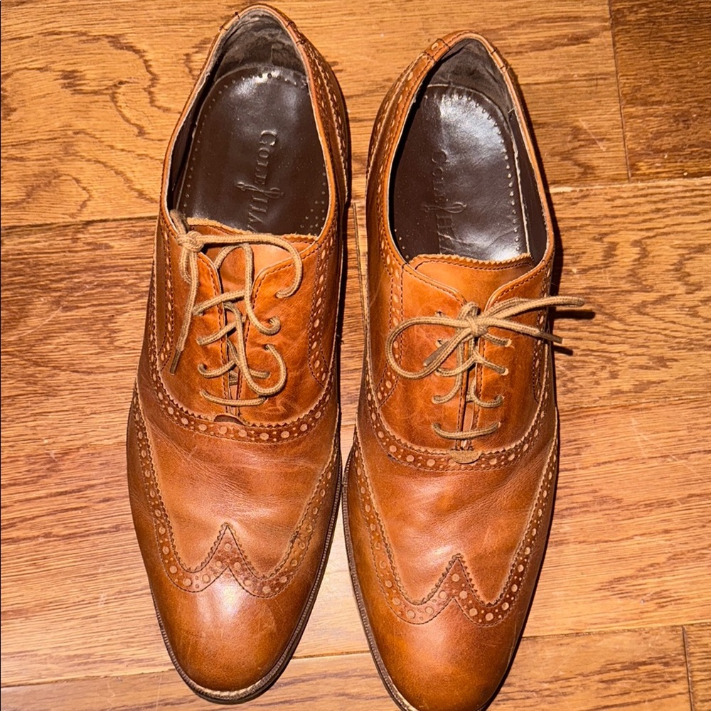 Cole Hann Classic Brown Leather Men's Dress Shoes Size 11 M